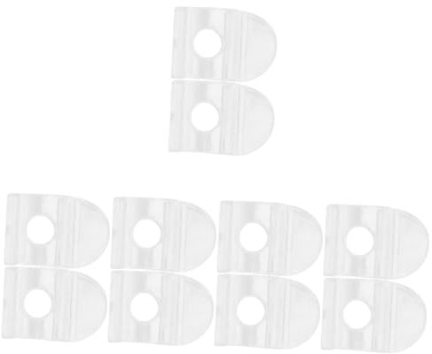 Alipis 5 Sätze Jalousieclip Rolladen Halter Rolladenzubehör Gardinenklammern Vorhangzubehör Nicht Tür Kette Schnurloser Rollo-herunterziehgriff Rollo Zieht Plastik Transparent 2 Stück * 5