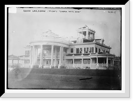 Historic Framed Print, Shadow Lawn, Elberon Wilson's Summer Wh. House, 17-7/8 x 21-7/8