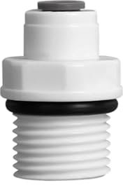 RVBLRDSE 50Pcs/Lot 1/4-1/2 Male Thread Straight RO Water Fitting with Seal Ring Coupling POM Hose PE Pipe Connector Water Filter Parts