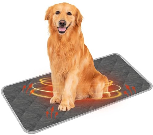 Chumix 58X88 cm Coussin Auto-Chauffant pour Chat & Chien, Tapis Chauffant Chien, Coussin D'auto-Chauffage pour Animaux de Compagnie- Lavable en Machine, Adapté au Sèche-Linge, Antidérapant (XL)