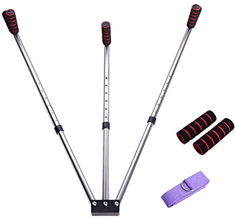Aymzbd Estirador de Piernas Equipo de Entreno Dispositivo Divisor Herramienta Fitness Extensor de Ligamentos Robusto de Acero para Flexibilidad Adecuado para, 6 hoyos