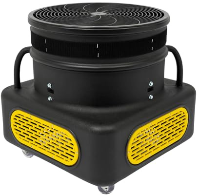 Tagtuell GebläSe HüPfburg, 750W Kommerzielles Gebläse mit 4 x Rädern, Luftgebläse für Häuser, Geschäfte, Geburtstage, Starke Windkraft