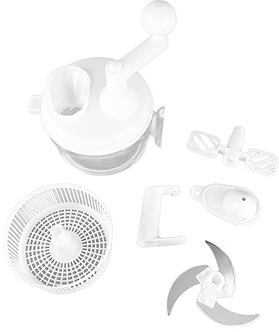 Phefop Hachoir à Légumes à Manivelle, Légumes à Manivelle en ABS, Efficace pour Hacher les Légumes, les Noix et les Herbes pour une Utilisation en Cuisine à Domicile