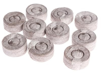 Akfldms 150 Gránulos de Turba para Siembra, Bloque de para Nutrientes Comprimido, para Jardinería Interior y Exterior, Trasplante de Plántulas.