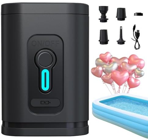 Bomba de vacío eléctrica: Bombas de inalámbricas Recargables de inflado rápido, soplador de Flotador de Piscina, de Almacenamiento, succión al vacío, Bomba de para colchón de | Ba