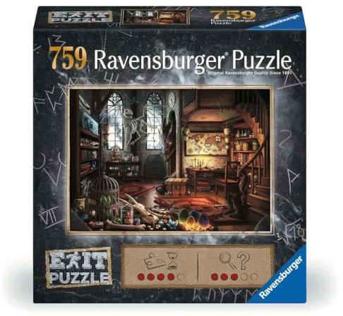 Ravensburger EXIT Puzzle Im Drachenlabor - 759 Teile Escape Puzzle | 759 Teile Escape Room Puzzle, Erwachsenenpuzzle, Geschenk für Rätsel-Fans, Für Einsteiger und Fortgeschrittene