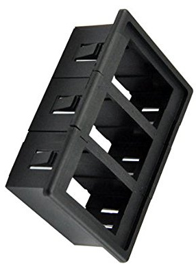 E Support noir Interrupteur à bascule pour voiture Wippschalter Boîtier interrupteur #3