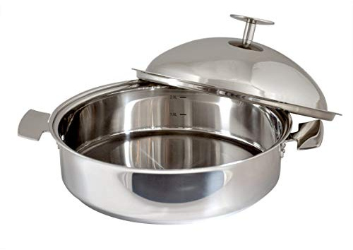 BAUMSTAL Sauteuse Cuisson Douce, Argenté.