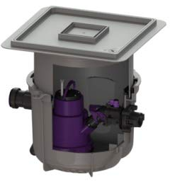 KESSEL Hebeanlage Minilift S KTP 300, resistant, Bodenpl., befliesbar 280570XC