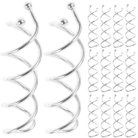SOLUSTRE Spiralhaarspangen 20 Stück Flexibel Drehbare Haarklammern Für Frauen Mädchen Einfacher Dutt Schraubclip Haarschmuck Zubehör Für Alltag Hochzeit Styling