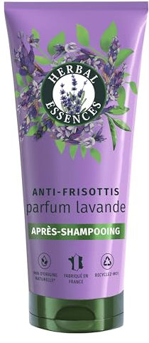 Herbal Essences Anti-Frisottis Après-Shampoing Parfum Lavande 200ml, Pour Démêler, Nourrir Et Lisser Les Cheveux Frisés, Ingrédients d'Origine Naturelle*, Végan Et Non Testé sur les Animaux