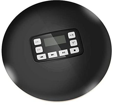 oiakus Lettore CD Portatile, Lettore per Auto Bluetooth con Ingresso e Uscita AUX, Display a LED, 5 modalità Audio, Funzione Anti-Shock ASP, Personale Domestico Adatto per Lo Sport, l'apprendimento