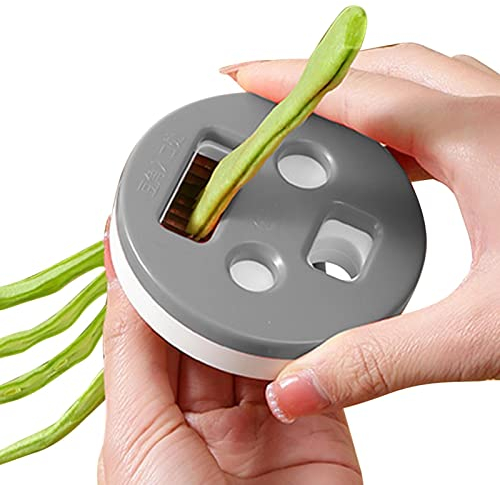 Povanjer Bohnenschneider | Edelstahlklingen-Bohnenschneider mit Vier Fetzen - Tragbare Küchenhelfer Snow Bean Green Bean Cutter Long Bean Shredder Tool