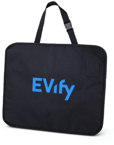 EVify Ladekabel Tasche Elektroauto für den Kofferraum • Typ 2 EV Kabeltasche, Tasche Ladekabel Auto mit schnell griffbereitem Klettverschluss, Ladekartenfach und platzsparendem Design