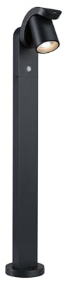 Paulmann 94831 LED Pollerleuchte Cuff Bewegungsmelder IP44 782mm 3000K 10W 700lm 230V 70° Anthrazit Aluminium Außenleuchte