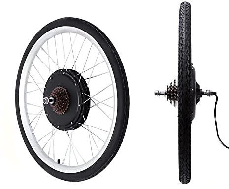 DeeDuud E-Bike Umrüstsatz 800W, Fahrrad Elektromotor Kit mit LCD-Display Speichen Aluminiumkreis, Elektrofahrrad Umbausatz für Hinterrad eines Fahrrads