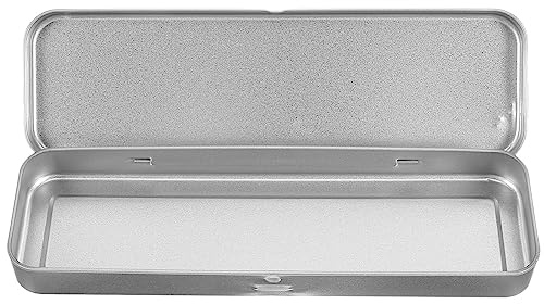 Ipetboom Metall Federmäppchen - Rechteckig Einschichtig Stifteköcher Pencil Case Bleistiftbox für Schule und Büro Stiftebox zur Aufbewahrung Von Stiften Radiergummi Schreibwaren - 8.3x2.3x0.8 Zoll