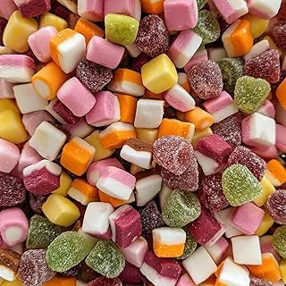 Dolly Mixtures 1 x 600g in Reuseable Retro Victorian Style Jar 970ml Plastic (Dolly Mixtures)