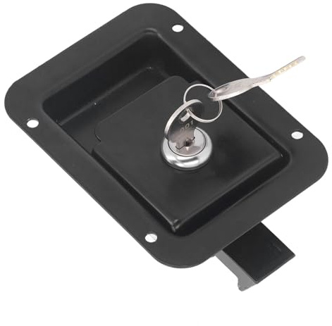 Travel Trailer Lock, RV Door Latch RV Travel Trailer Entry Door Lock Ersatile Flush Mount Toolbox Lock for Horse Trailer Cargo Hauler, Locks