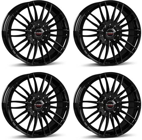 4x Borbet Felgen CW3 9.0x20 ET35 5x112 black glossy kompatibel mit Mercedes C CL CLS E EQE GL GLA GLB GLC GLE GLK GLS M S SL