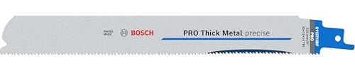 Bosch 5x Lame de scie sabre PRO Thick Metal precise S1137HBF | pour Profilés et tuyaux en métal, Métaux non ferreux, Longueur 225 mm Professional Accessoire Scie sabre