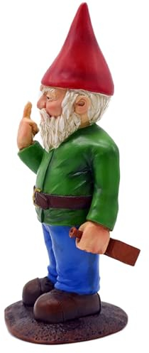 Generisch Gartenzwerge, 15cm Zwerge Ornament, Gartenzwerg Statue, Mittelfinger Lustiger Gnom, Gartendekoration Für Draußen, Freche Zwergenfigur Aus Kunstharz, Wasserdicht Sonnenschutz Gartendeko