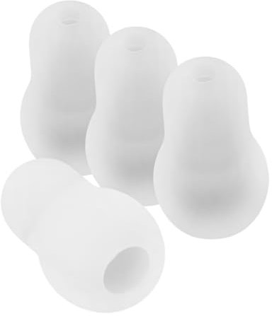 FRCOLOR 4 Stück Hygienische Ohrstöpsel Weiche Ohrstöpsel Hochwertige Ohrstöpsel Komfortable Ohrstöpsel Silikonstöpsel für die Ohren Stoskop-Ohrstöpsel universal Stoskopteile Kieselgel Weiß
