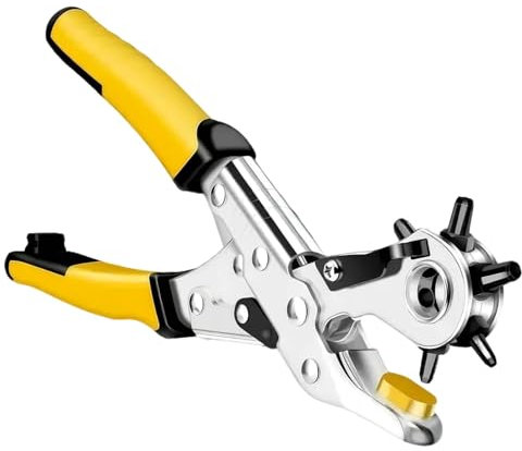 Gürtellocher – Gürtellocher | Leder-Lochstanzer für Gürtel | Ergonomische Hochleistungs-Gürtelstanzzange, Mehrloch-Rotationslocher | Lochstanzwerkzeuge für Uhrenarmbänder, Gürtel, Leder