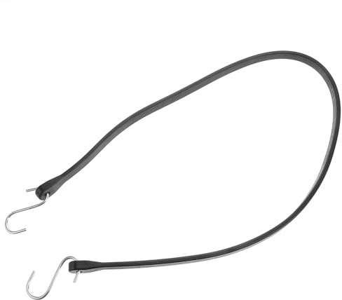 Hemobllo Elastisches Gummiseil mit Doppelhaken 41 Zoll Schwerlastfähiger Bungee Spannseil für LKW Anhänger und Wohnmobil Robustes Zurrband für Außenbereich und Ladungssicherung
