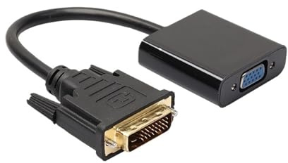 HD 1080P DVI 24+1 a VGA Adaptador Hembra Convertidor de Cable 25 Pines a 15 for Monitor computadora PC