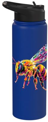 Bee Motif Beekeeper Bees Daddy Sweet Honey Cute Bee Stainless Steel Insulated Water Bottle