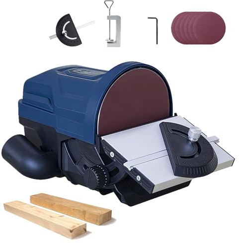 Levigatrice a nastro elettrica con affilacoltelli, levigatrice a disco elettrica da banco, per la lavorazione di legno e metallo e per la realizzazione di oggetti artigianali.