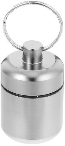 Waterproof Earbud Carrying Case Aluminium Alloy Earplug Holder | Keyring Portable Storage, Water Resistant Lightweight Organiser, School Season Decor