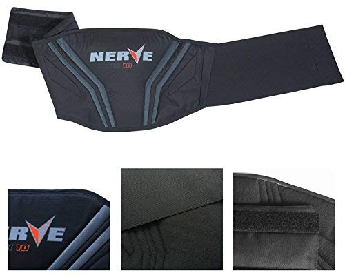 Motorrad Nierengurt Push Herren Damen Kinder Roller Wärme Schutz Verstärkt Klettverschluss - schwarz - M-95cm