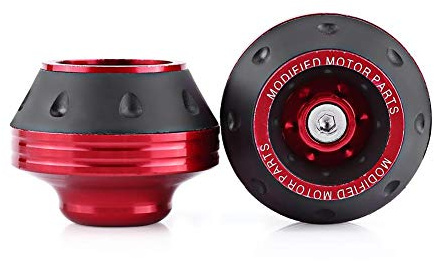 Frame Sliders, Motorrad Absturzschutz, Gabelschieber, Vorderrad Fallschutz, Moped Sturzpad (Rot)