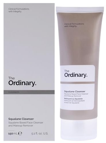 The Ordinary Squalane Cleanser, Hydrating Makeup Remover, Supports Moisture Barrier, 150ml