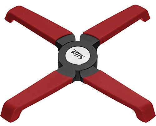 Silit Topfuntersetzer klappbar, 18,2 x 3,6 cm, Kunststoff, magnetisch, platzsparend, Untersetzer für Töpfe und Pfannen, heiße Auflaufformen