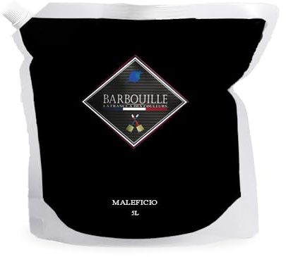 Peinture Noire Acrylique Maléficio - Effet Mat-Poudré - Peinture Mur & Plafond - Lessivable - Séchage En 30 min - COV A+ - Fabriquée En France - 5 L - BARBOUILLE