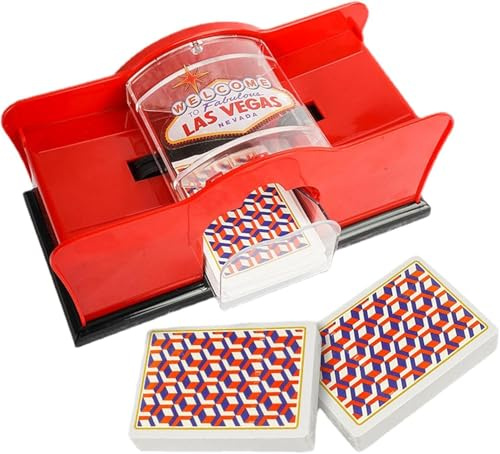 rebirthesame Cartes à manivelle 2-Deck pour Blackjack, Poker; Silencieux et Facile à Utiliser