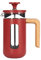 La Cafetière Pisa Cafetière en acier inoxydable 3 tasses Rouge