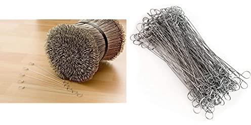 NOOR Bindedrähte aus Edelstahl I Länge ca. 18cm, Durchmesser ca. 1,0mm I 100 Stück Langlebiger Rödeldraht & Windhager Drahtverschlüsse für Drilldraht, Drahtsackverschlüsse, 150 Stück, 16 cm, verzinkt
