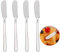 4Pcs Butter Knives Set Stainless Steel Butter Spreader Knife Cheese Knives Cream Spreader Spreader Knife for Cheese Cake Jam Dessert
