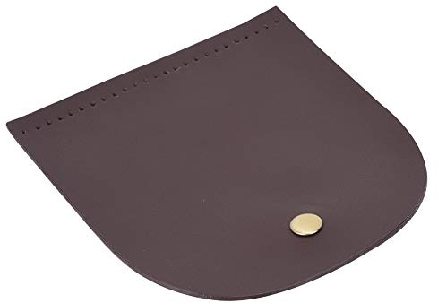 Ankroyu Handtasche Klappe, Magnetverschluss Ledermaterial Tasche Flip-Cover für DIY Leder Taschen und Stricken Taschen und Häkeln Taschen, DIY Tasche Zubehör(Braun)