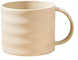PWSHZ Verres à Eau Tasses à café en Plastique isolantes Ensembles de Tasses en Porcelaine Grandes Tasses à café for café Lait de Cacao Micro-Ondes et Lave-Vaisselle Verre a The (Color : White)