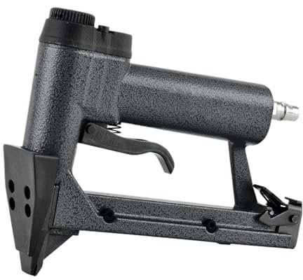 Agrafeuse pneumatique sans huile, agrafeuse robust Pistolet à cadre Photo pneumatique à Air, cloueur P515, clous de 5 Mm de largeur X 15 Mm de longueur for cadre Photo, cadre Photo, cadre miroir