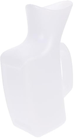 minkissy Women Urinal Bottle 1000ml Large Capacity Plastic Patient Urine Container Portable Female Nighttime Urine Bottle Suitable for Bedridden Use