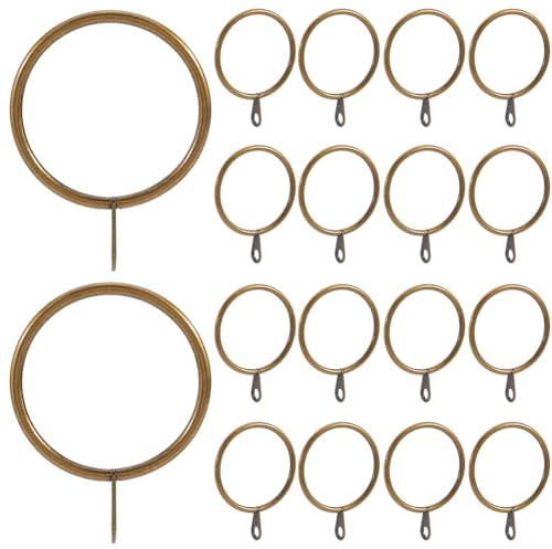 SOFPLATE 28 pz Anello per Tenda In Bronzo Occhiello per Tenda Antico 1.5 pollici In Metlega Rotondo In Ferro per Appendere Tende Asta Scorrevole Gancio Accessori per Finestre Scorrevoli Tende Plissett