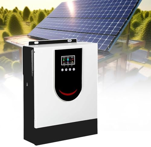 Onduleur sinusoïdal pur, onduleur-chargeur hybride hors réseau, onduleur solaire hybride (2 kW - 6,2 kW), écran LCD, avec régulateur de charge solaire 80/120 MPPT,2KW