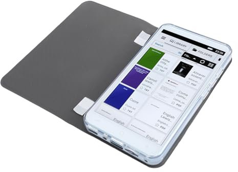 Lecteur de Livres électroniques, Lecteur de Livre Numérique Portable WiFi avec écran Tactile LCD de 5 Pouces, étui, Conception Légère, pour Les Voyages Scolaires