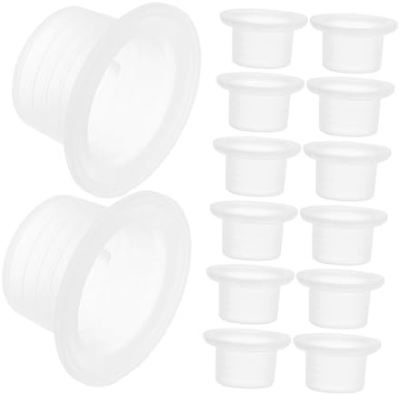 DECOMELODY 50 Stück Silikon Dichtungsringe Weiß Flexibles Reparaturset für Wasserhahn Schlauch Dichtung Schraubgewinde Gummi Unterlegscheiben Abdichtung Dusche Rohranschluss